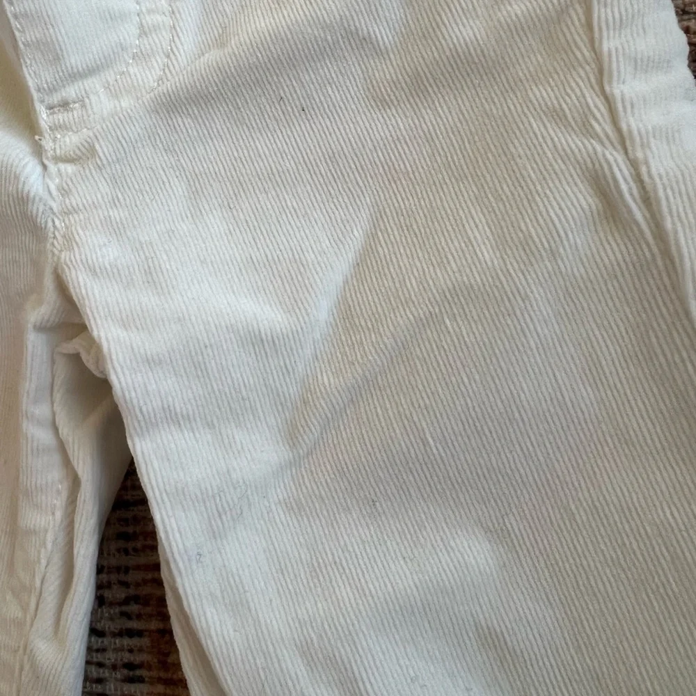 Carters White Corduroy Pants Size 12 Months